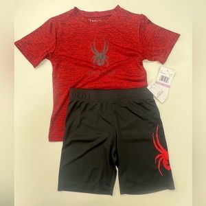 NWT - Spyder matching set - boys size 6 - red & black